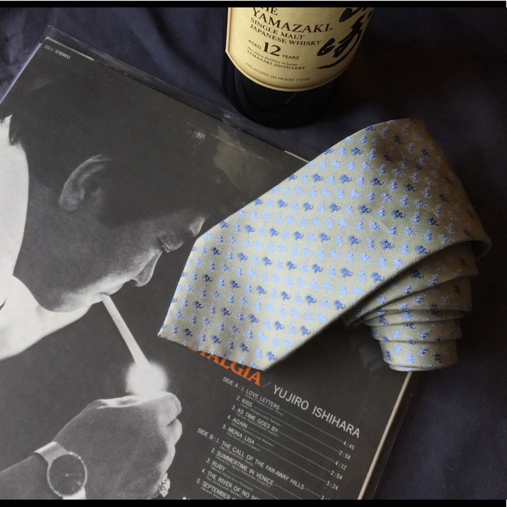 Yves Saint Laurent Made in Italy 100% silk tie